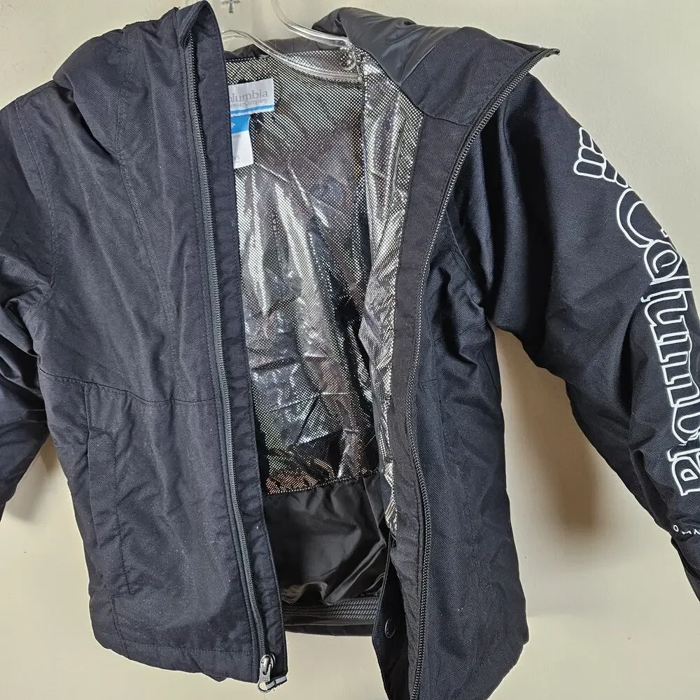 NWT Columbia Boys Timber Turner Jacket Size XXS 4-5 Black SB0037-010 Omni tech